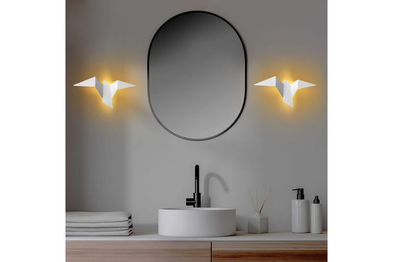 Vägglampa Kivo Vit - Vit - Belysning - Inomhusbelysning & lampor - Sänglampa - Sänglampa vägg