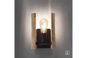 Vägglampa Log - 15x25x17 cm - Belysning - Inomhusbelysning & lampor - Sänglampa - Sänglampa vägg