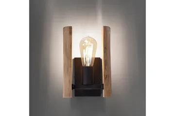 Vägglampa Log - 15x25x17 cm - Belysning - Inomhusbelysning & lampor - Sänglampa - Sänglampa vägg