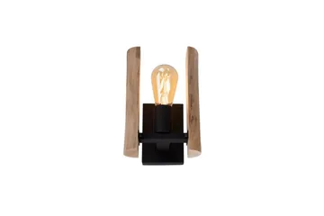 Vägglampa Log - 15x25x17 cm - Belysning - Inomhusbelysning & lampor - Sänglampa - Sänglampa vägg