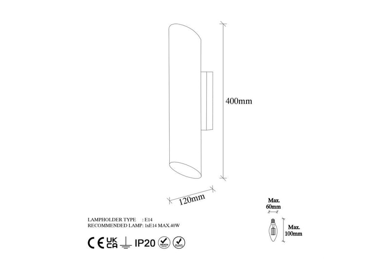 Vägglampa Loraford Svart / Rany - Guld/Svart - Belysning - Inomhusbelysning & lampor - Sänglampa - Sänglampa vägg