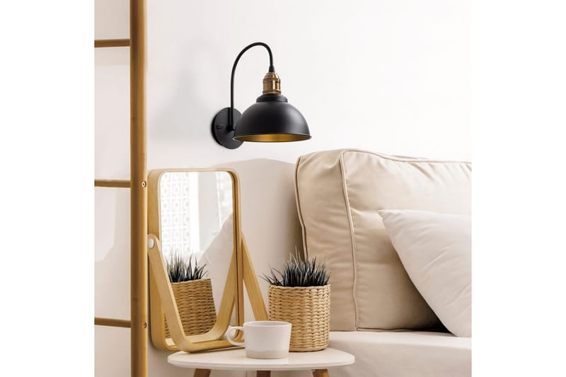 Vägglampa Masatsune Svart / Antik - Svart / Antik - Belysning - Inomhusbelysning & lampor - Sänglampa - Sänglampa vägg