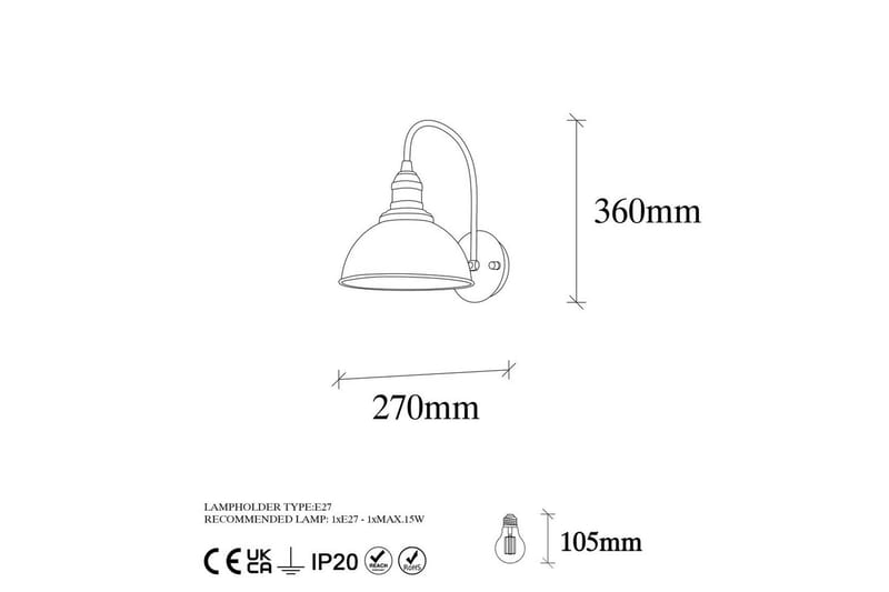 Vägglampa Masatsune Vintage - Vintage - Belysning - Inomhusbelysning & lampor - Sänglampa - Sänglampa vägg