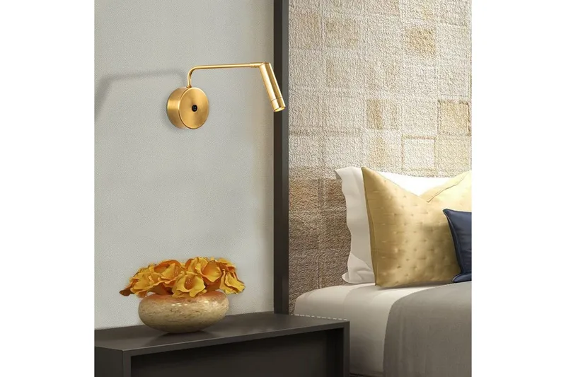 Vägglampa Matsuchi Gul / Svart - Svart/Gul - Belysning - Inomhusbelysning & lampor - Sänglampa - Sänglampa vägg