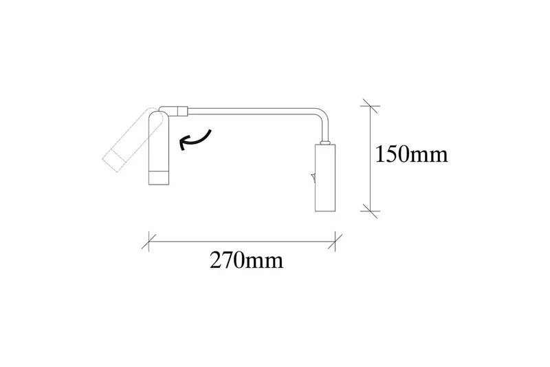 Vägglampa Matsuchi Gul / Svart - Svart/Gul - Belysning - Inomhusbelysning & lampor - Sänglampa - Sänglampa vägg