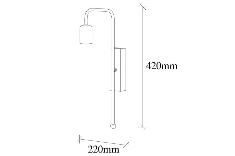 Vägglampa Mo Rany / Svart - Guld/Svart - Belysning - Inomhusbelysning & lampor - Sänglampa - Sänglampa vägg