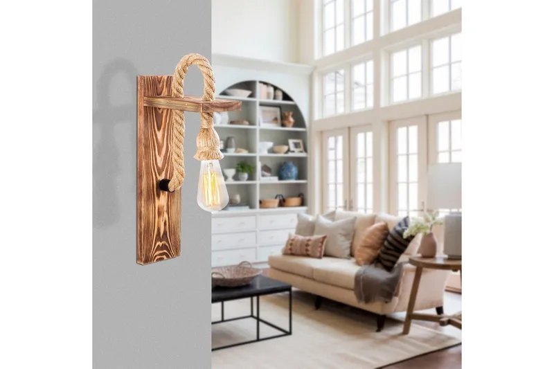 Vägglampa Nirae Trä - Natur - Belysning - Inomhusbelysning & lampor - Sänglampa - Sänglampa vägg