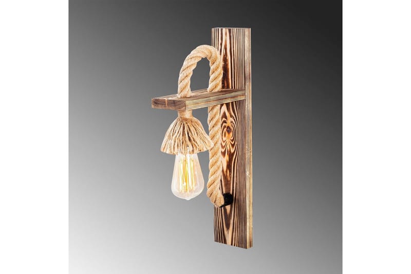 Vägglampa Nirao Trä - Brun - Belysning - Inomhusbelysning & lampor - Sänglampa - Sänglampa vägg