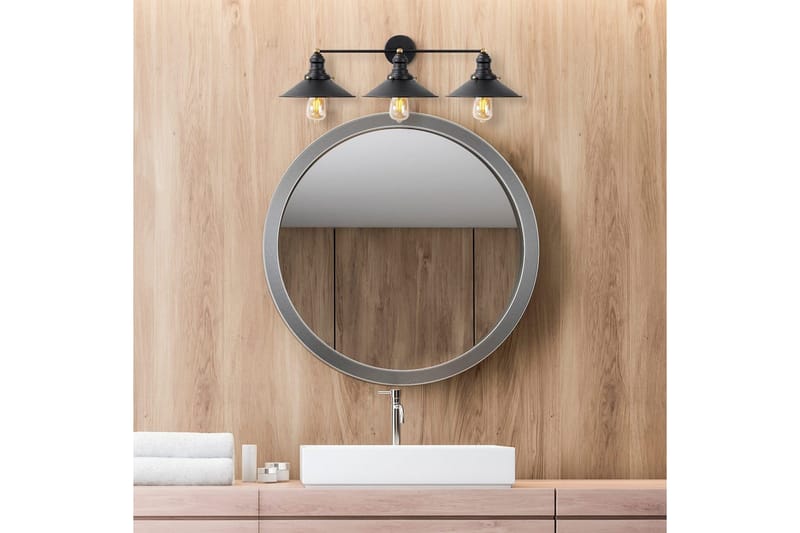 Vägglampa Nolen Svart / Antik - Svart/Antracit - Belysning - Inomhusbelysning & lampor - Sänglampa - Sänglampa vägg