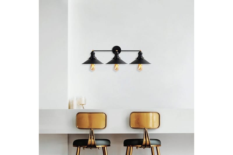 Vägglampa Nolen Svart / Antik - Svart/Antracit - Belysning - Inomhusbelysning & lampor - Sänglampa - Sänglampa vägg