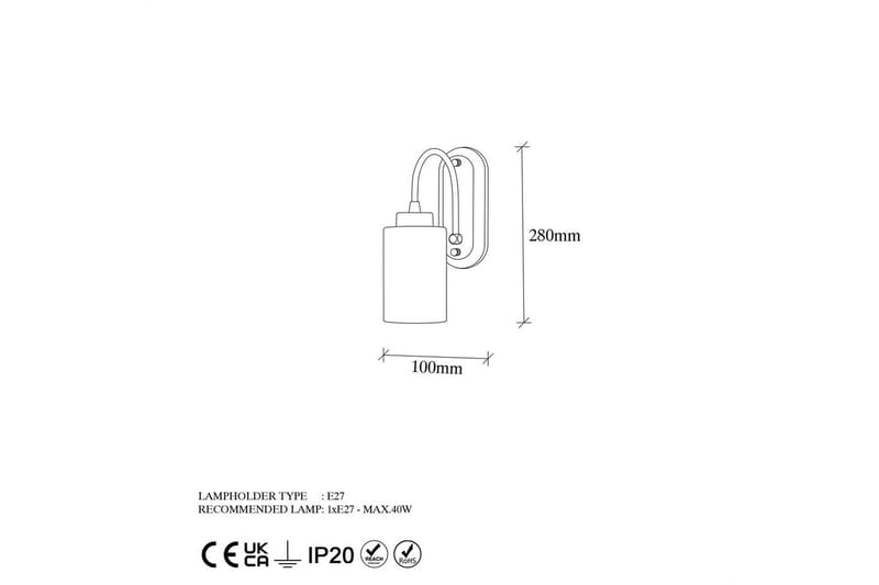 Vägglampa Noran Rany - Guld - Belysning - Inomhusbelysning & lampor - Sänglampa - Sänglampa vägg