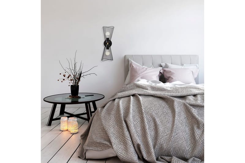 Vägglampa Novin Svart - Svart - Belysning - Inomhusbelysning & lampor - Sänglampa - Sänglampa vägg