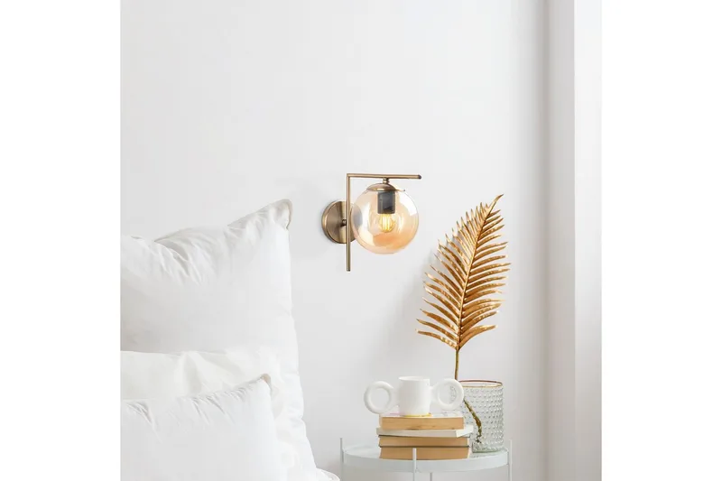 Vägglampa Olan Antik Transparent - Transparent - Belysning - Inomhusbelysning & lampor - Sänglampa - Sänglampa vägg