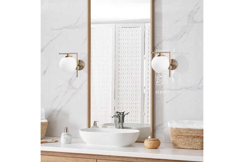 Vägglampa Olan Antik Vit - Vit - Belysning - Inomhusbelysning & lampor - Sänglampa - Sänglampa vägg