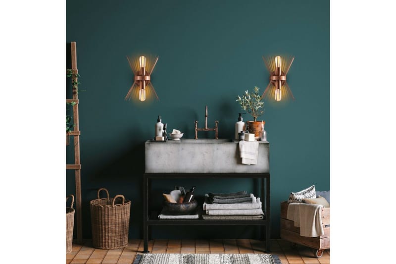Vägglampa Rate 10 Koppar - Koppar - Belysning - Inomhusbelysning & lampor - Sänglampa - Sänglampa vägg