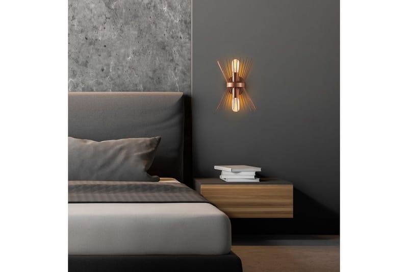 Vägglampa Rate 10 Koppar - Koppar - Belysning - Inomhusbelysning & lampor - Sänglampa - Sänglampa vägg