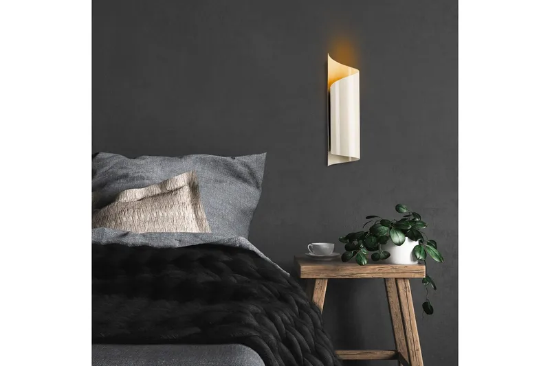 Vägglampa Rate 12 Kräm - Cremevit - Belysning - Inomhusbelysning & lampor - Sänglampa - Sänglampa vägg