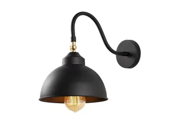 Vägglampa Rathour Svart - Svart - Belysning - Inomhusbelysning & lampor - Sänglampa - Sänglampa vägg