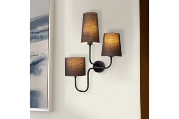 Vägglampa Rihan svart - Svart - Belysning - Inomhusbelysning & lampor - Sänglampa - Sänglampa vägg