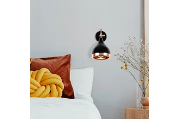 Vägglampa Soodz Svart / Koppar - Svart / Koppar - Belysning - Inomhusbelysning & lampor - Sänglampa - Sänglampa vägg