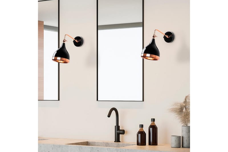 Vägglampa Soodz Svart / Koppar - Svart / Koppar - Belysning - Inomhusbelysning & lampor - Sänglampa - Sänglampa vägg