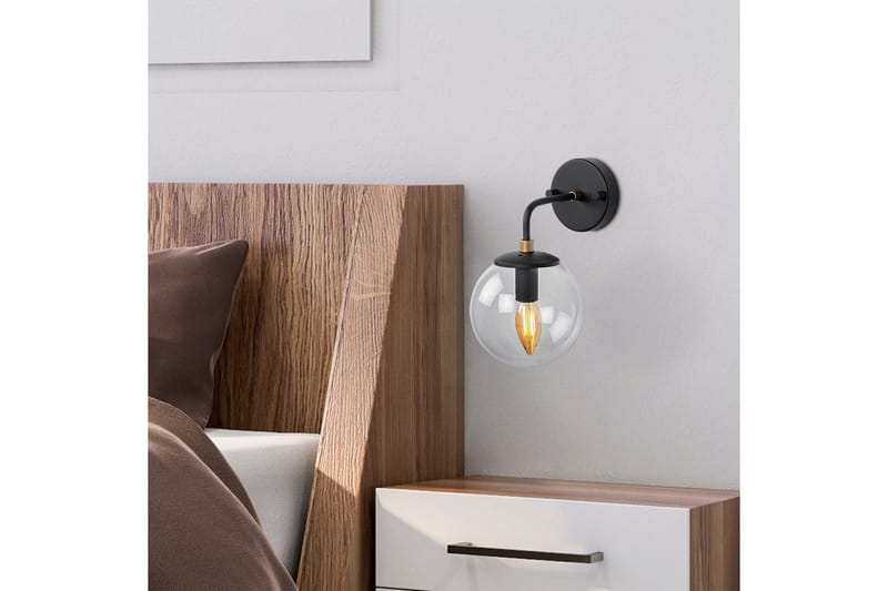 Vägglampa Soona Svart / Rany - Svart / Rany - Belysning - Inomhusbelysning & lampor - Sänglampa - Sänglampa vägg