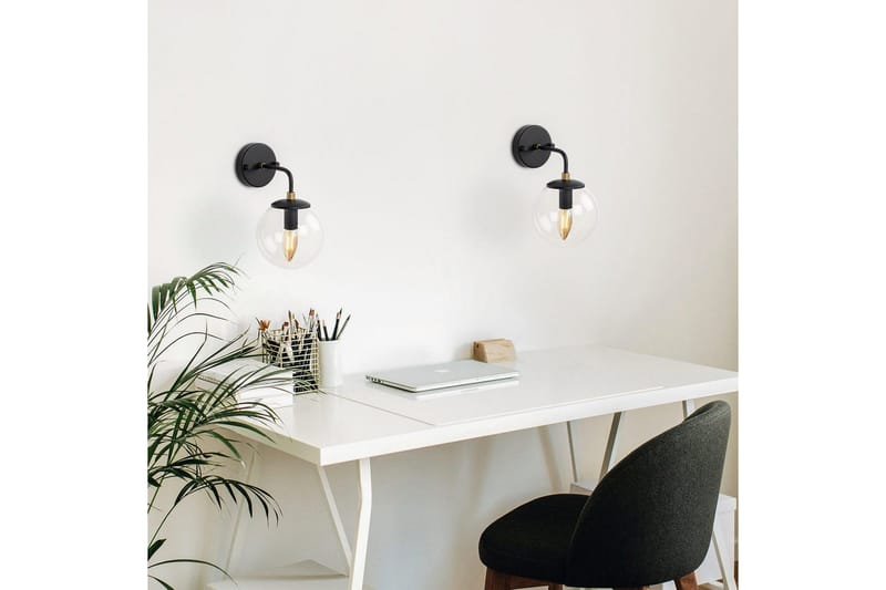 Vägglampa Soona Svart / Rany - Svart / Rany - Belysning - Inomhusbelysning & lampor - Sänglampa - Sänglampa vägg