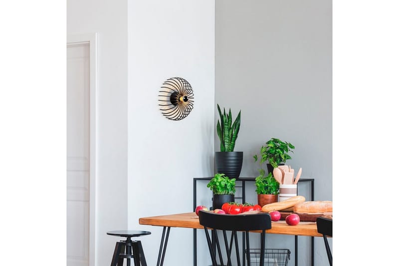 Vägglampa Subbersta Svart - Diameter: 12 cm - Belysning - Inomhusbelysning & lampor - Sänglampa - Sänglampa vägg