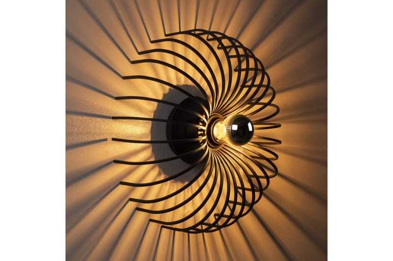 Vägglampa Subbersta Svart - Diameter: 12 cm - Belysning - Inomhusbelysning & lampor - Sänglampa - Sänglampa vägg