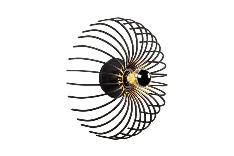 Vägglampa Subbersta Svart - Diameter: 12 cm - Belysning - Inomhusbelysning & lampor - Sänglampa - Sänglampa vägg