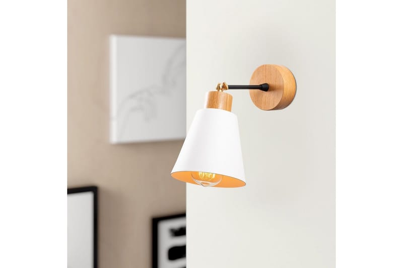 Vägglampa Sudalwani Vit - Vit - Belysning - Inomhusbelysning & lampor - Sänglampa - Sänglampa vägg