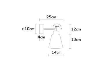 Vägglampa Sudalwani Vit - Vit - Belysning - Inomhusbelysning & lampor - Sänglampa - Sänglampa vägg