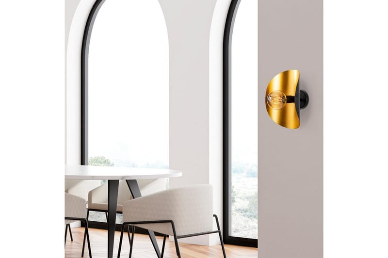 Vägglampa Sugana Giada Svart / Rany - Guld/Svart - Belysning - Inomhusbelysning & lampor - Sänglampa - Sänglampa vägg