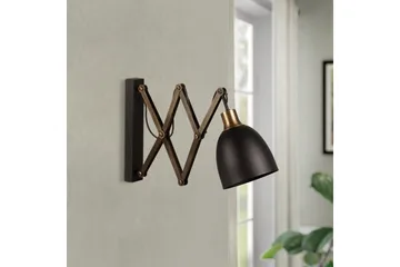 Vägglampa Sugana Lyra Svart / Vintage - Beige/Svart - Belysning - Inomhusbelysning & lampor - Sänglampa - Sänglampa vägg