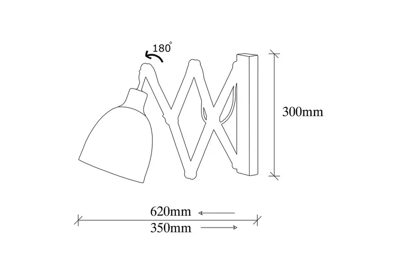 Vägglampa Sugana Lyra Svart / Vintage - Beige/Svart - Belysning - Inomhusbelysning & lampor - Sänglampa - Sänglampa vägg