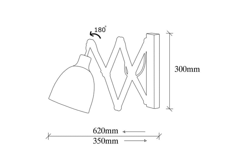 Vägglampa Sugana Lyra Svart / Vintage - Beige/Svart - Belysning - Inomhusbelysning & lampor - Sänglampa - Sänglampa vägg