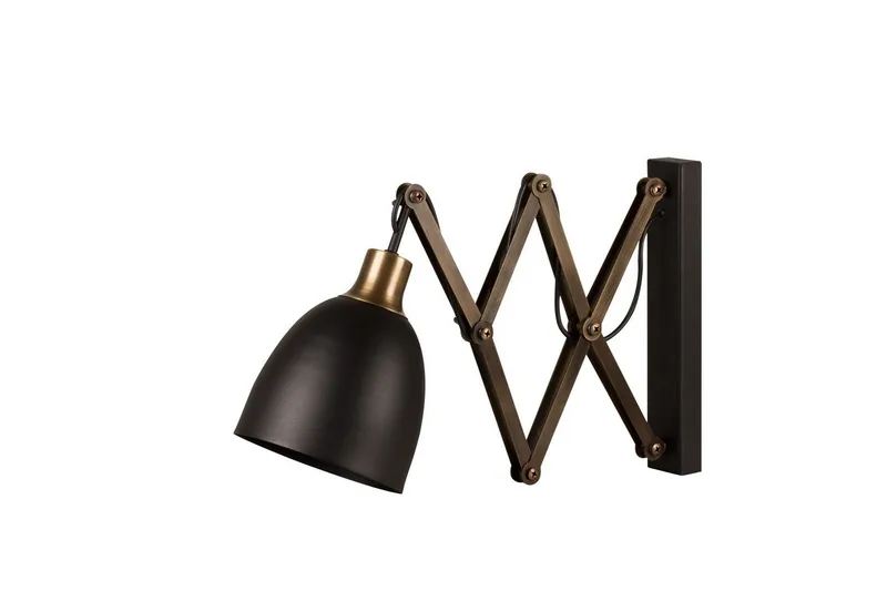 Vägglampa Sugana Lyra Svart / Vintage - Beige/Svart - Belysning - Inomhusbelysning & lampor - Sänglampa - Sänglampa vägg