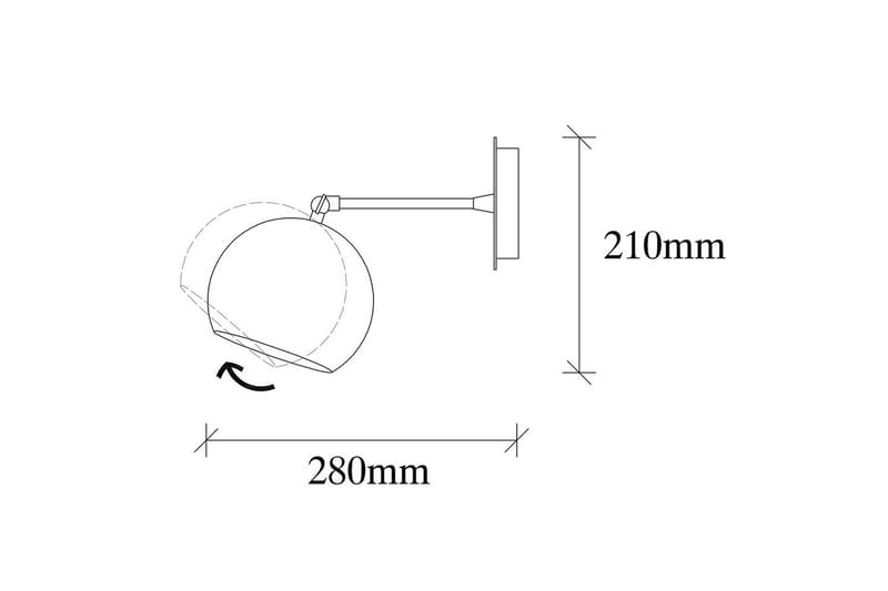 Vägglampa Sugana Tera Svart - Svart - Belysning - Inomhusbelysning & lampor - Sänglampa - Sänglampa vägg