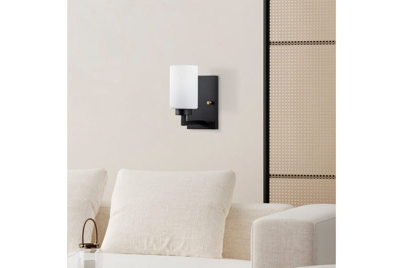 Vägglampa Syllen Svart / Vit - Svart / Vit - Belysning - Inomhusbelysning & lampor - Sänglampa - Sänglampa vägg