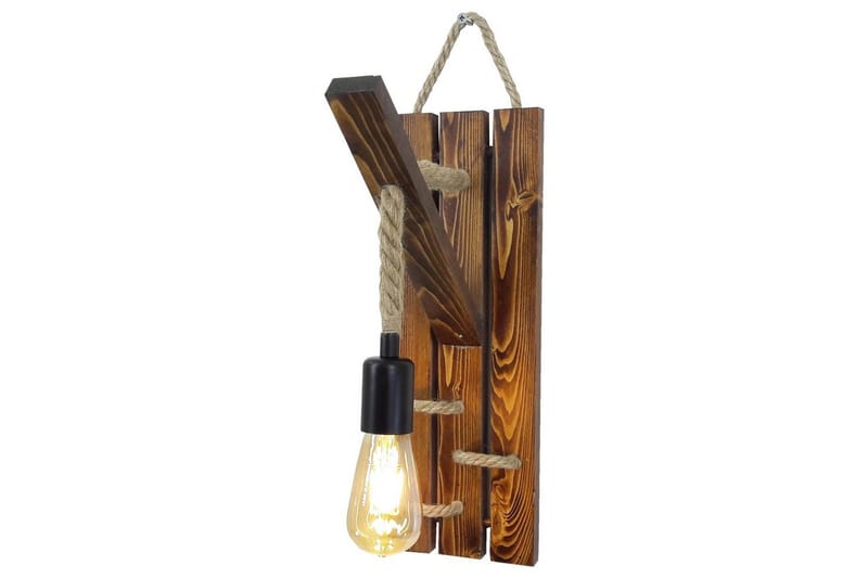 Vägglampa Teyra Trä - Brun - Belysning - Inomhusbelysning & lampor - Sänglampa - Sänglampa vägg