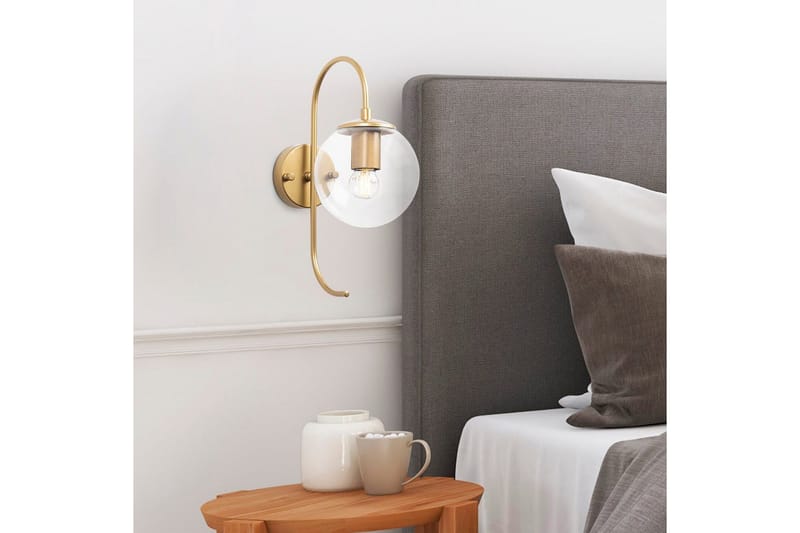 Vägglampa Thalara Glansig Rany Transparent - Glansig Rany Transparent - Belysning - Inomhusbelysning & lampor - Sänglampa - Sänglampa vägg