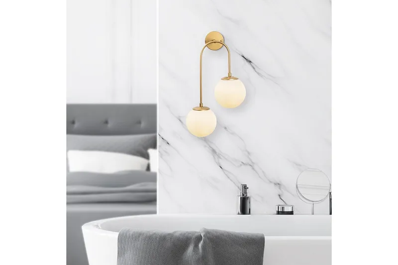 Vägglampa Thalara Två Glansig Rany - Guld - Belysning - Inomhusbelysning & lampor - Sänglampa - Sänglampa vägg