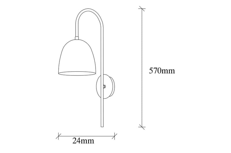 Vägglampa Thela Black - Antracit - Belysning - Inomhusbelysning & lampor - Sänglampa - Sänglampa vägg