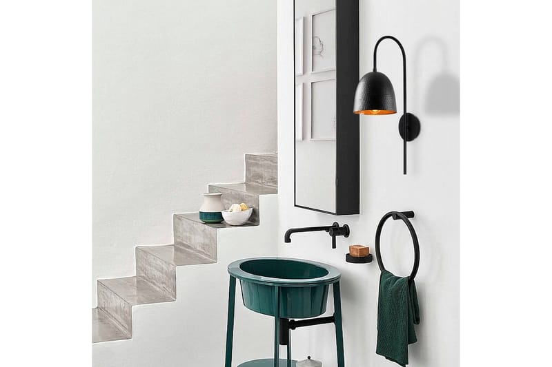 Vägglampa Thela Black - Antracit - Belysning - Inomhusbelysning & lampor - Sänglampa - Sänglampa vägg