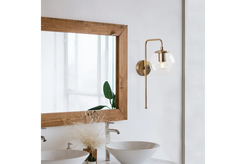 Vägglampa Tolra Vintage Transparent - Transparent - Belysning - Inomhusbelysning & lampor - Sänglampa - Sänglampa vägg