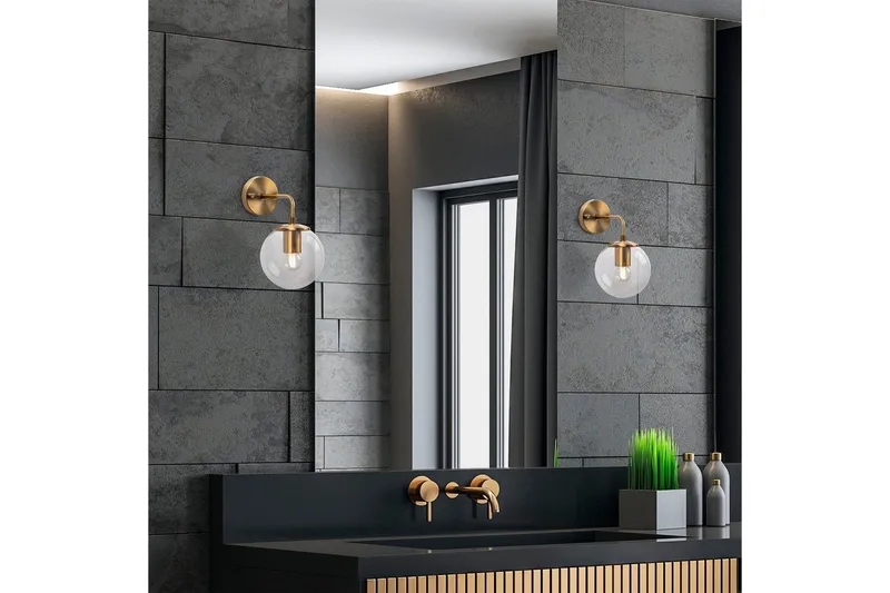 Vägglampa Tolra Vintage Transparent - Vintage Transparent - Belysning - Inomhusbelysning & lampor - Sänglampa - Sänglampa vägg