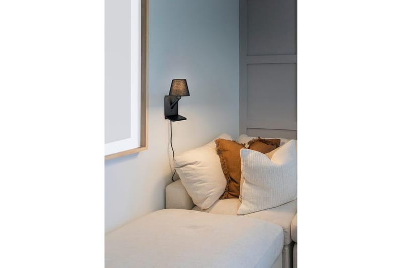 Vägglampa TRIO Comfort Mattsvart - Mattsvart - Belysning - Inomhusbelysning & lampor - Sänglampa - Sänglampa vägg