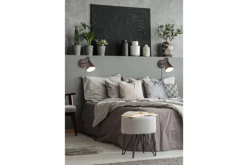 Vägglampa TRIO Enzo Mattsvart - Mattsvart - Belysning - Inomhusbelysning & lampor - Sänglampa - Sänglampa vägg