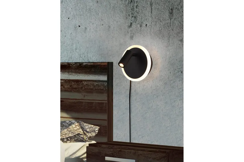 Vägglampa TRIO Jordan Mattsvart - Mattsvart - Belysning - Inomhusbelysning & lampor - Sänglampa - Sänglampa vägg