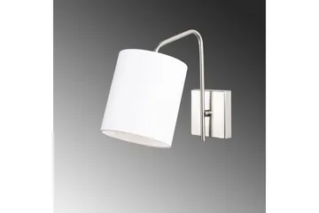 Vägglampa Ve Nickel / Vit - Vit - Belysning - Inomhusbelysning & lampor - Sänglampa - Sänglampa vägg